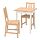 PINNTORP/PINNTORP - table and 2 chairs, light brown stained white stained/light brown stained, 65 cm | IKEA Indonesia - PE937492_S1