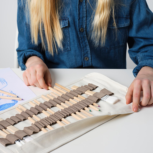 SOLFÅGEL tempat pensil gulung