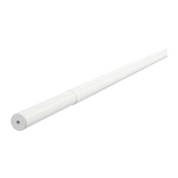 HUGAD - Curtain rod, white, 120-210 cm