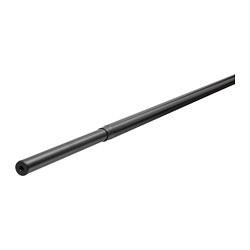 RÄCKA - Curtain rod, black, 120-210 cm