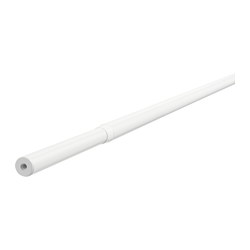 RÄCKA - Curtain rod, white, 120-210 cm
