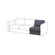 VIMLE - 1-seat section, Gunnared medium grey
