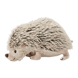 SKOGSDUVA - Boneka, landak/krem, 21 cm