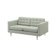 LANDSKRONA - 2-seat sofa, Gunnared light green/metal