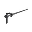 RÄCKA - Curtain rod combination, black, 120-210 cm