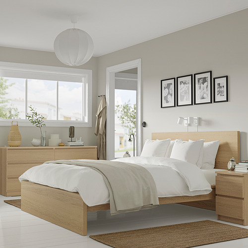 MALM perabot kamar tidur, set isi 4