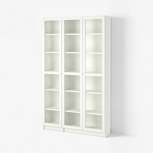 BILLY/OXBERG bookcase with glass-doors