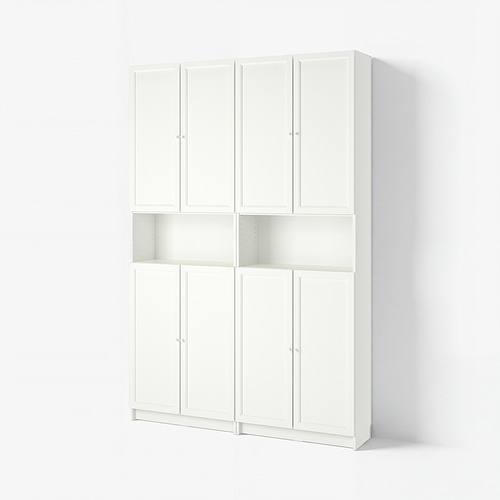 BILLY/OXBERG bookcase w height extension ut/drs