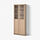 BILLY/OXBERG bookcase with panel/glass doors