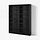 BILLY/OXBERG bookcase combination w glass doors