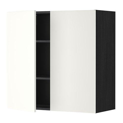 Metod White Wall Cabinet Frame 60x37x100 Cm Ikea