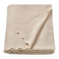 DAGGKÅPOR - Throw, light beige, 130x170 cm