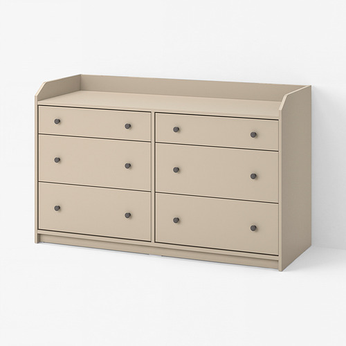 HAUGA chest of 6 drawers