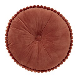 SYRENBUSKE - Cushion, brown-red, 36 cm