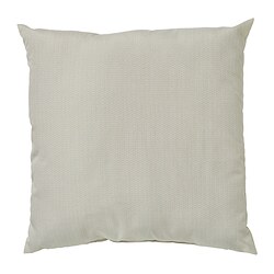 PROFETBLOMMA - Cushion, light beige, 40x40 cm