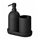 GANSJÖN - 3-piece bathroom set, black | IKEA Indonesia - PE969164_S1