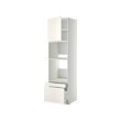 METOD/MAXIMERA - Hi cab f ov/combi ov w dr/2 drwrs, white/Veddinge white, 60x60x220 cm