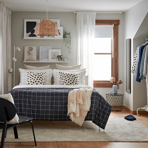 VITKLÖVER comforter set