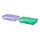 PRUTA - sandwich container with lid, lilac/green, 22x14x5 cm | IKEA Indonesia - PE969335_S1