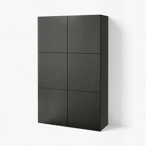 BESTÅ lemari penyimpanan berlapis + pintu
