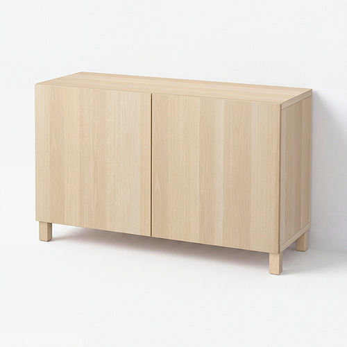 BESTÅ lemari penyimpanan berlapis + pintu