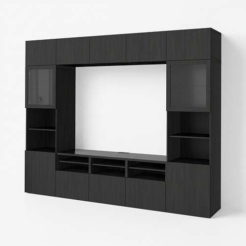 BESTÅ TV storage combination/glass doors