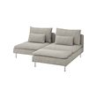 SÖDERHAMN - 2-seat sofa, with chaise longue/Viarp beige/brown