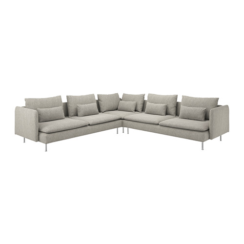 SÖDERHAMN sofa sudut, 6 dudukan