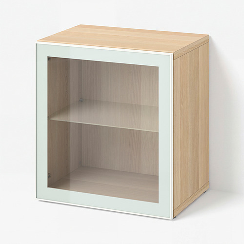 BESTÅ unit rak dengan pintu kaca