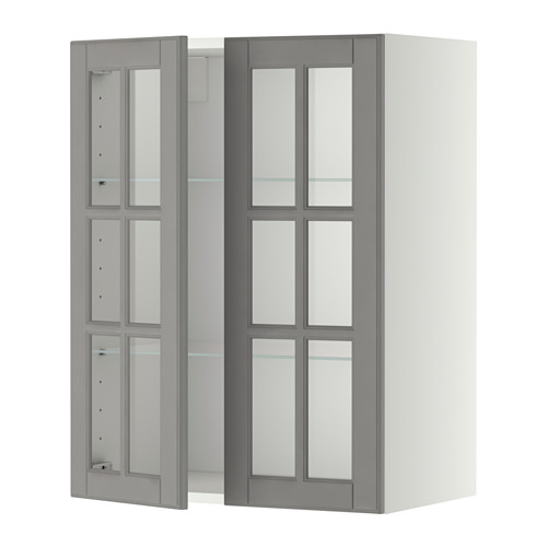 METOD kabinet dinding dg rak/2 pintu kaca
