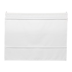 RINGBLOMMA - Roman blind, white, 60x160 cm