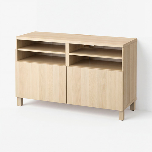 BESTÅ TV bench with doors