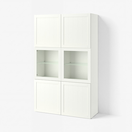 BESTÅ storage combination w glass doors