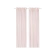 STENFRÖ - Sheer curtains, 1 pair, pink/with heading tape, 145x250 cm