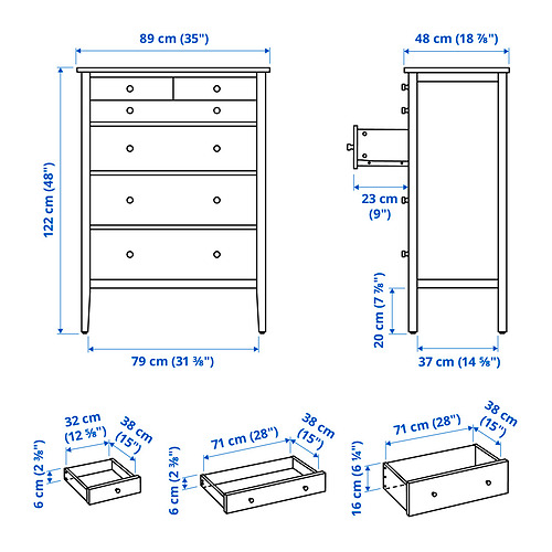 GULLABERG Measurement Illustration