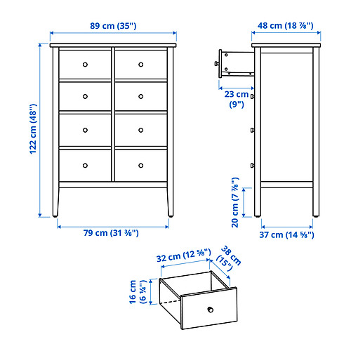 GULLABERG Measurement Illustration