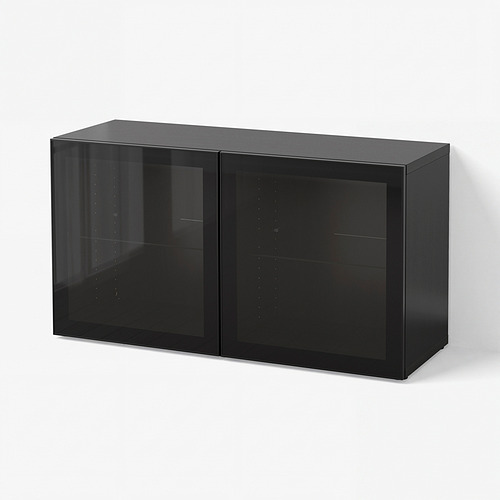 BESTÅ shelf unit with glass doors