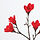 FÖSSTA - artificial flower, Magnolia/red, 50 cm | IKEA Indonesia - PE938232_S1