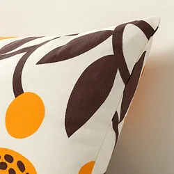 FÖSSTA - Sarung bantal kursi, oranye delima, 40x65 cm