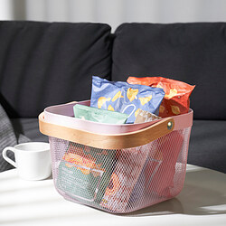 RISATORP - Basket, pink, 25x26x18 cm