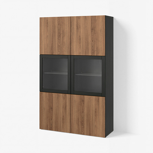 BESTÅ storage combination w glass doors