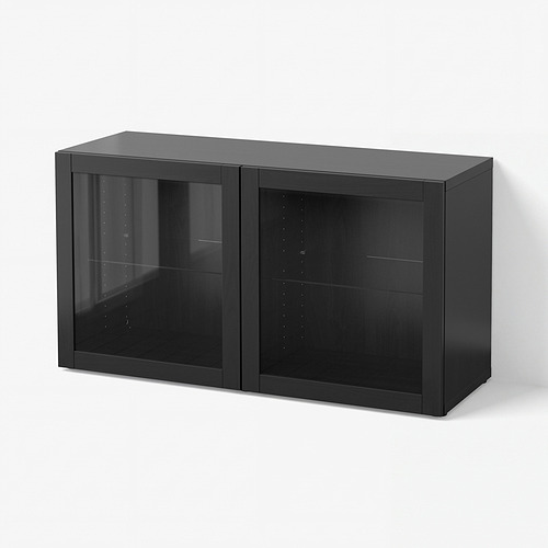 BESTÅ shelf unit with glass doors