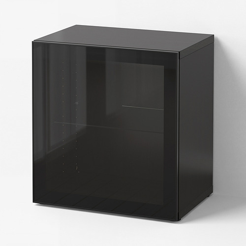 BESTÅ unit rak dengan pintu kaca
