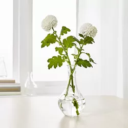VILJESTARK - Vas, kaca bening, 17 cm