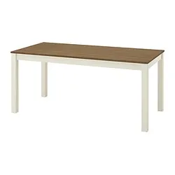 ÅLHULT - Meja, krem/cokelat, 170x80 cm
