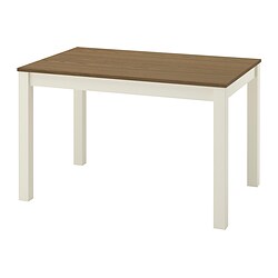 ÅLHULT - Meja, krem/cokelat, 120x80 cm