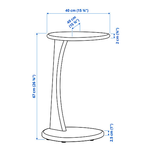 UGGLERUM Measurement Illustration