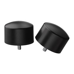 RAFFIG - Finials, 1 pair, black