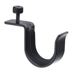 BETYDLIG - Curtain rod holder, black