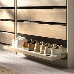KOMPLEMENT - Laci sisipan, efek kayu oak diwarnai putih, 100x58 cm